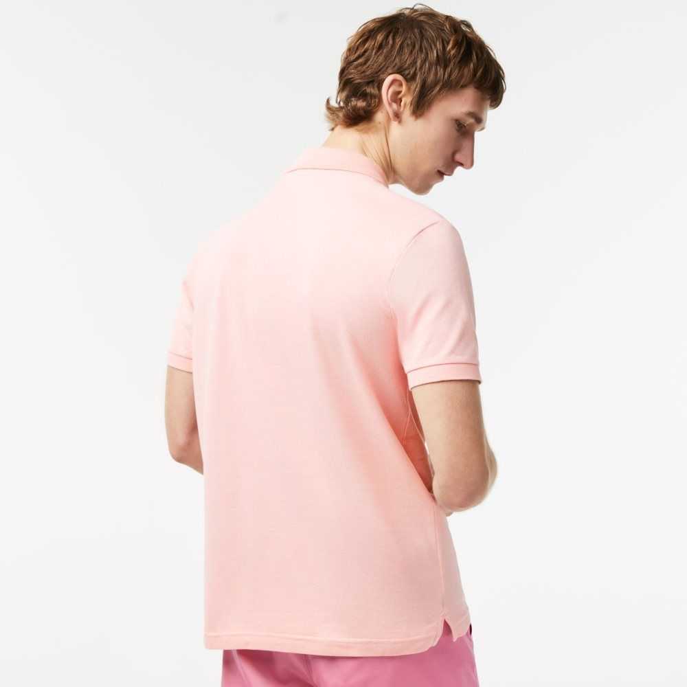 Lacoste Original L.12.12 Slim Fit Petit Pique Cotton Polo Pink | ECLT-35789