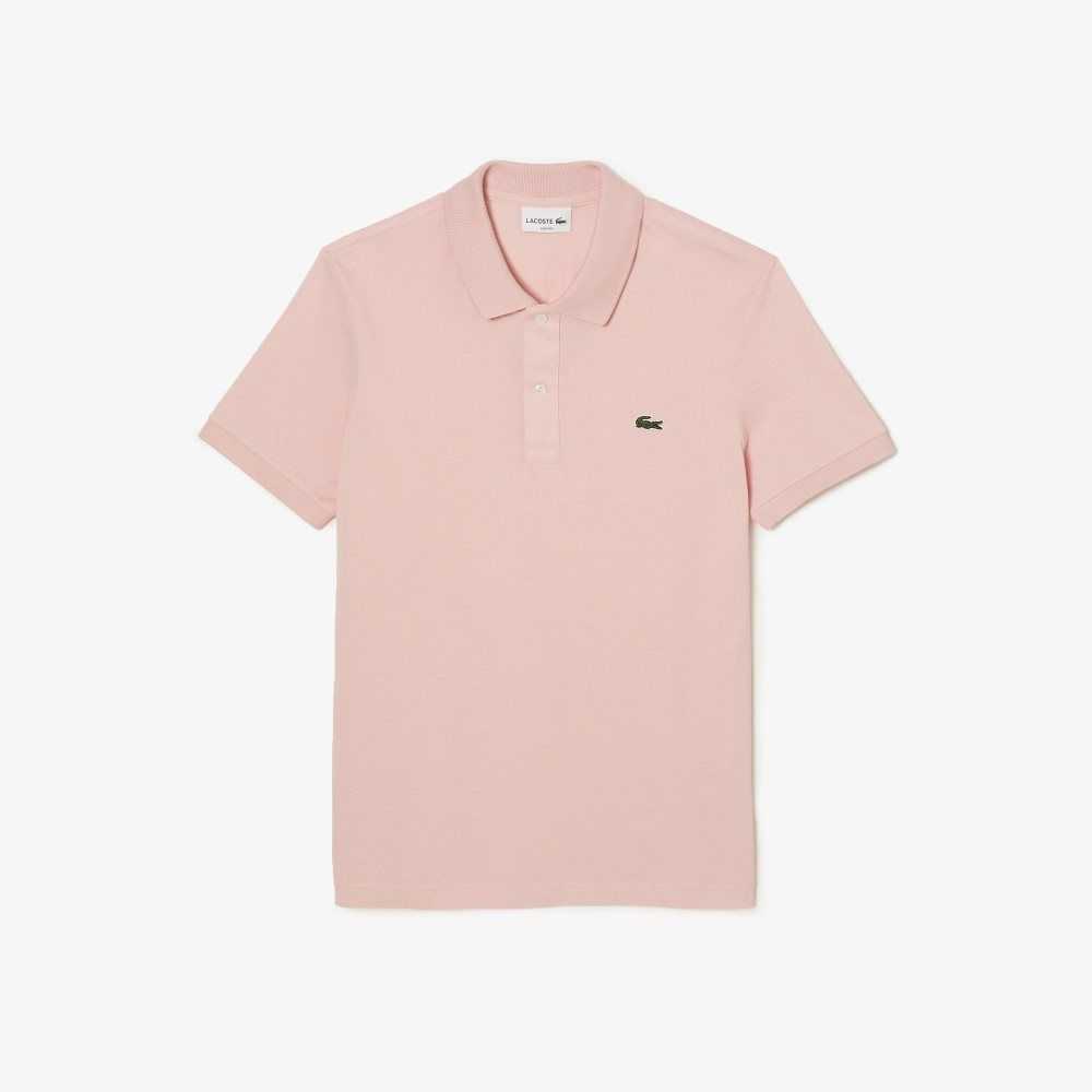 Lacoste Original L.12.12 Slim Fit Petit Pique Cotton Polo Pink | ECLT-35789