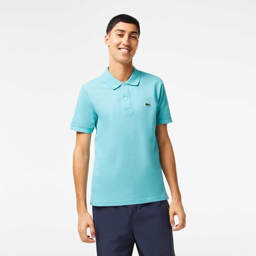 Lacoste Original L.12.12 Slim Fit Petit Pique Cotton Polo Mint | HGSW-50816