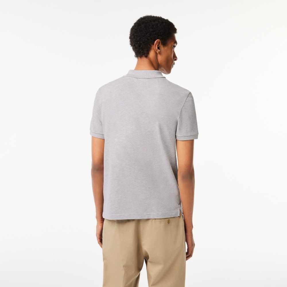 Lacoste Original L.12.12 Slim Fit Petit Pique Cotton Polo Grey Chine | HGTY-51048