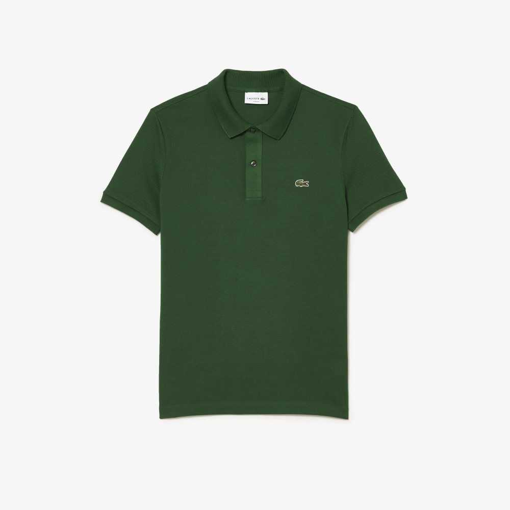 Lacoste Original L.12.12 Slim Fit Petit Pique Cotton Polo Green | HRAX-31064
