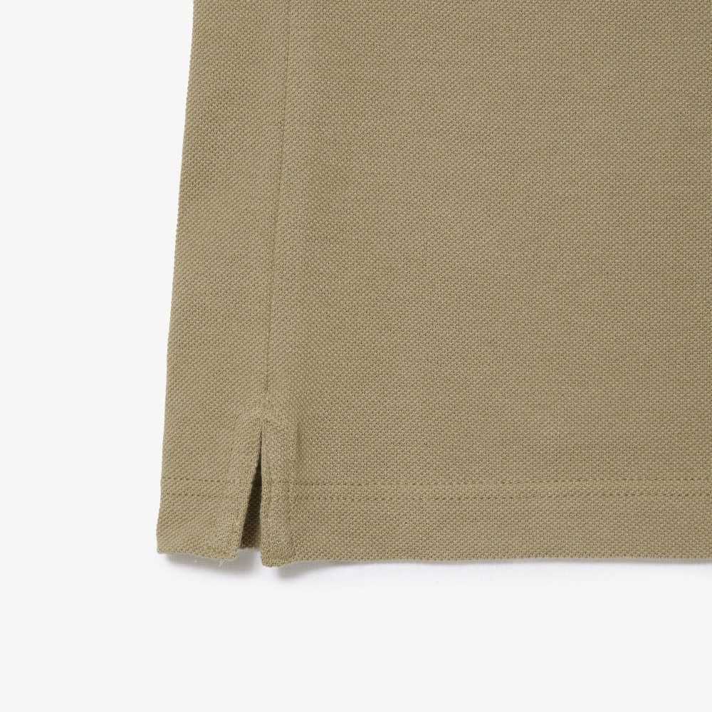 Lacoste Original L.12.12 Slim Fit Petit Pique Cotton Polo Beige | HYZX-32401