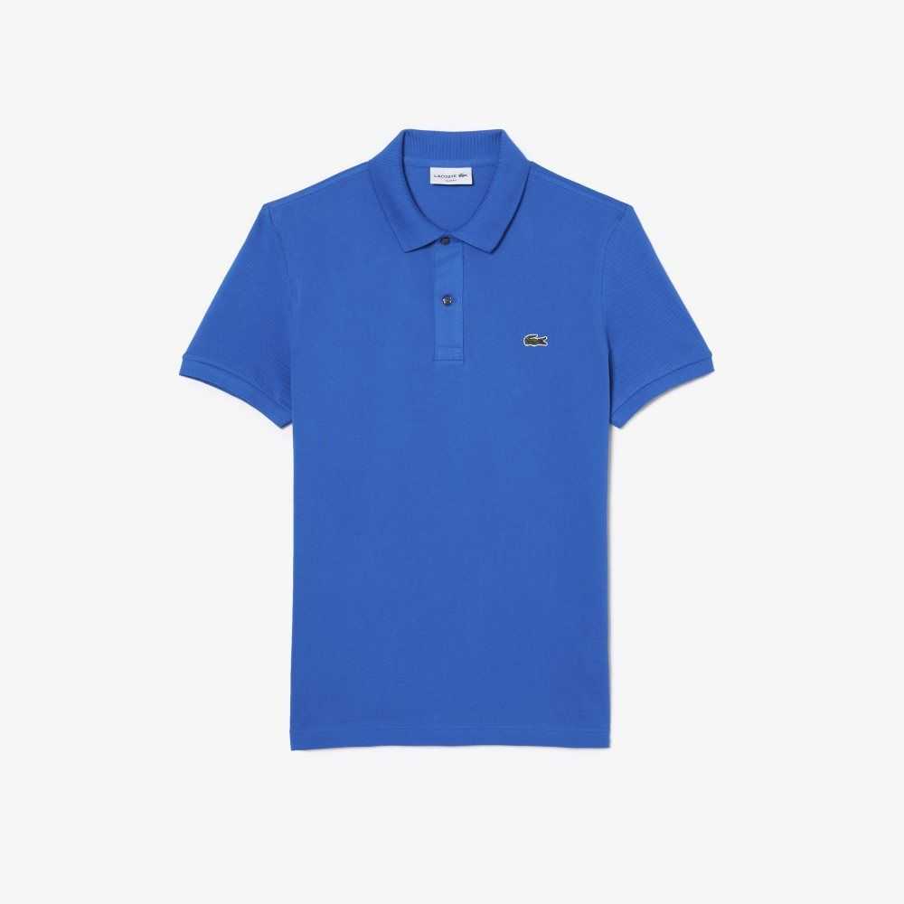 Lacoste Original L.12.12 Slim Fit Petit Pique Cotton Polo Blue | IBLU-65029