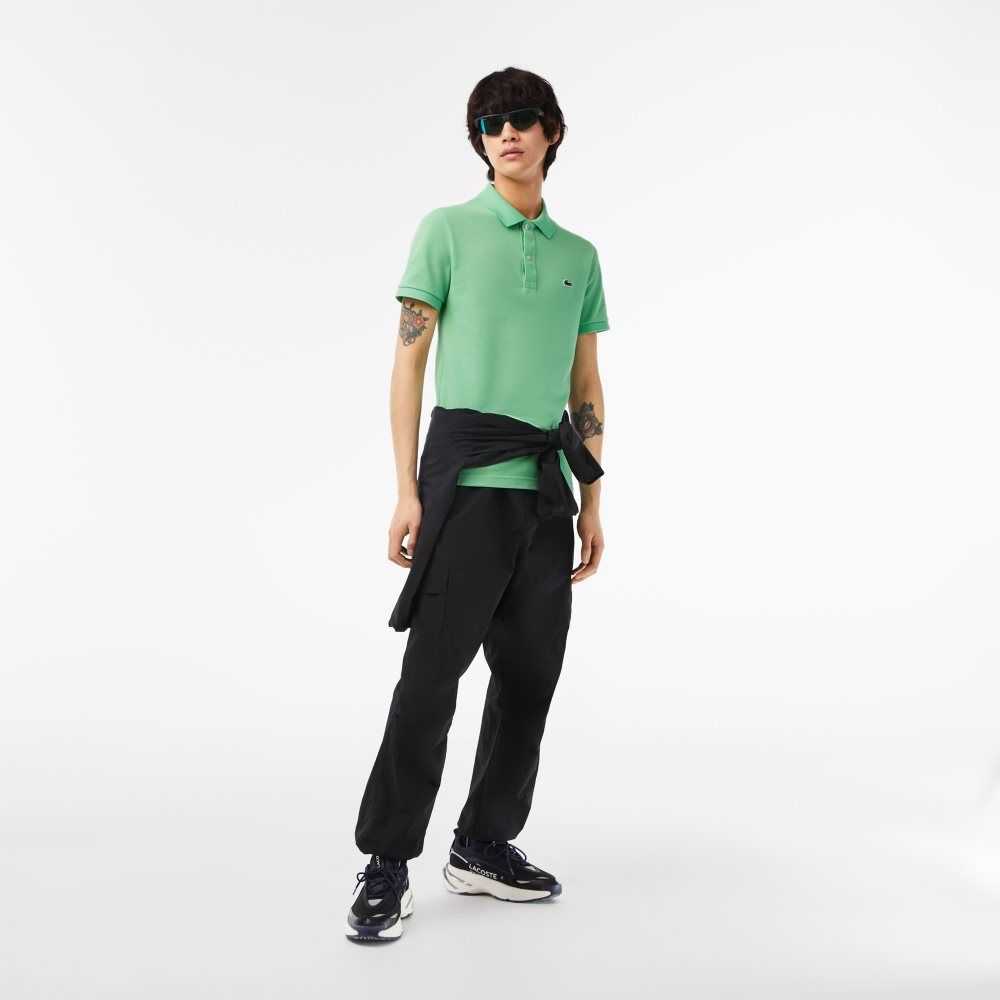 Lacoste Original L.12.12 Slim Fit Petit Pique Cotton Polo Green | INUW-87021