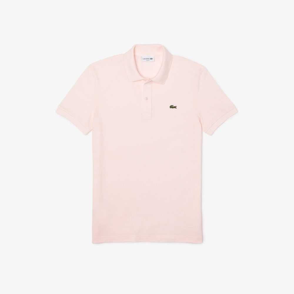 Lacoste Original L.12.12 Slim Fit Petit Pique Cotton Polo Light Pink | NDCI-71346