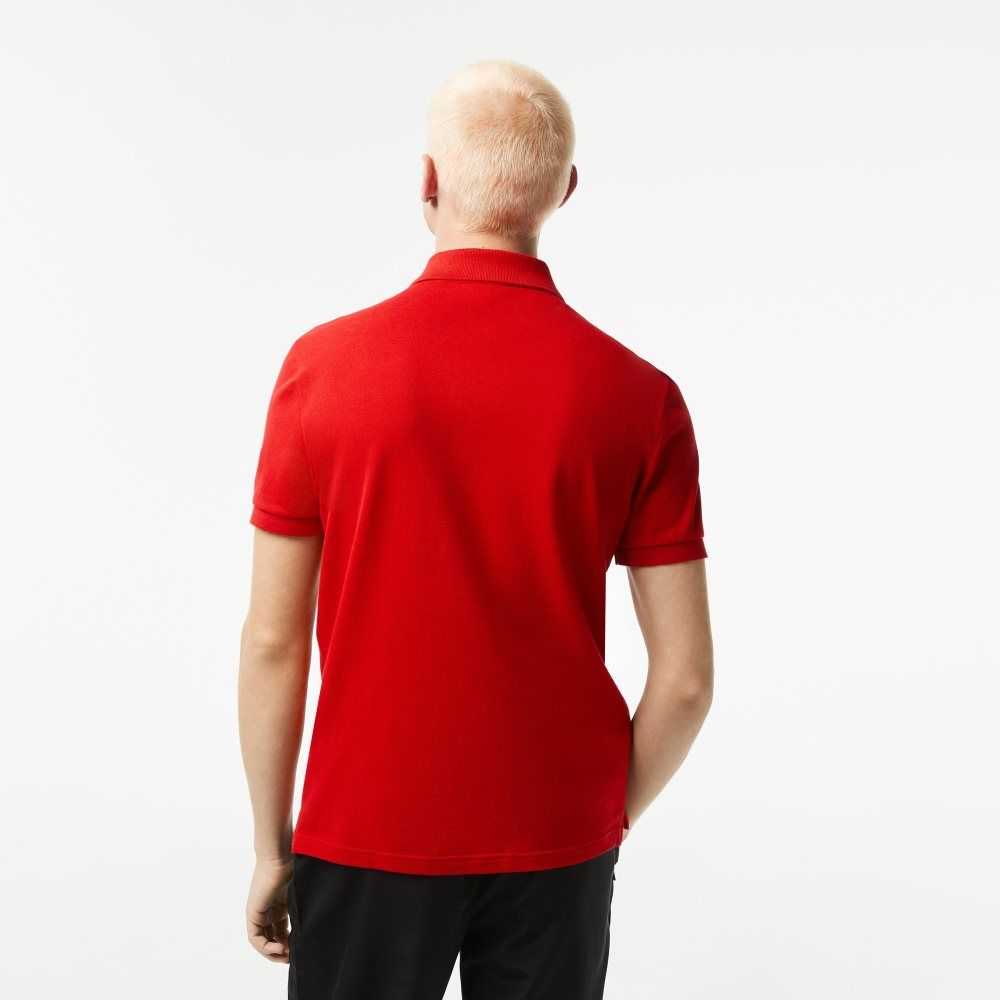 Lacoste Original L.12.12 Slim Fit Petit Pique Cotton Polo Red | PUDB-87451