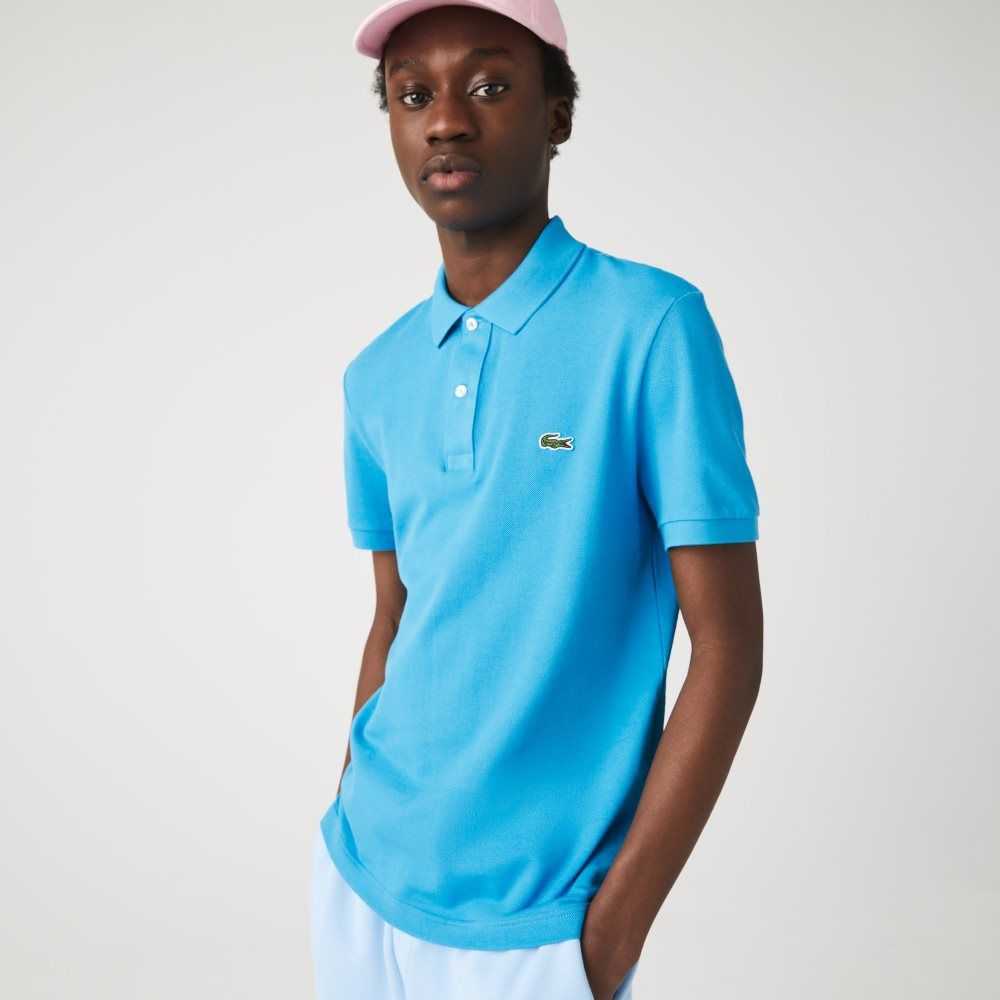 Lacoste Original L.12.12 Slim Fit Petit Pique Cotton Polo Turquoise | SIQJ-08692