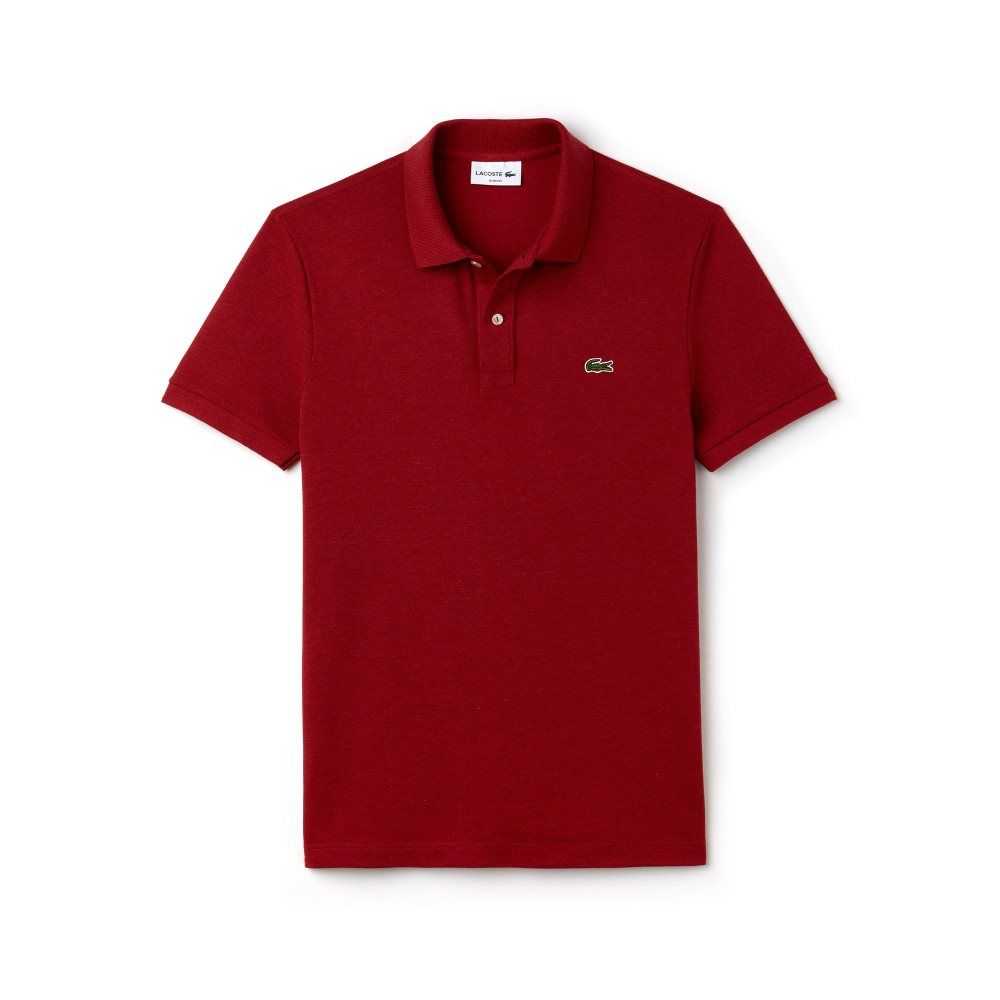 Lacoste Original L.12.12 Slim Fit Petit Pique Cotton Polo Red | SLET-54392