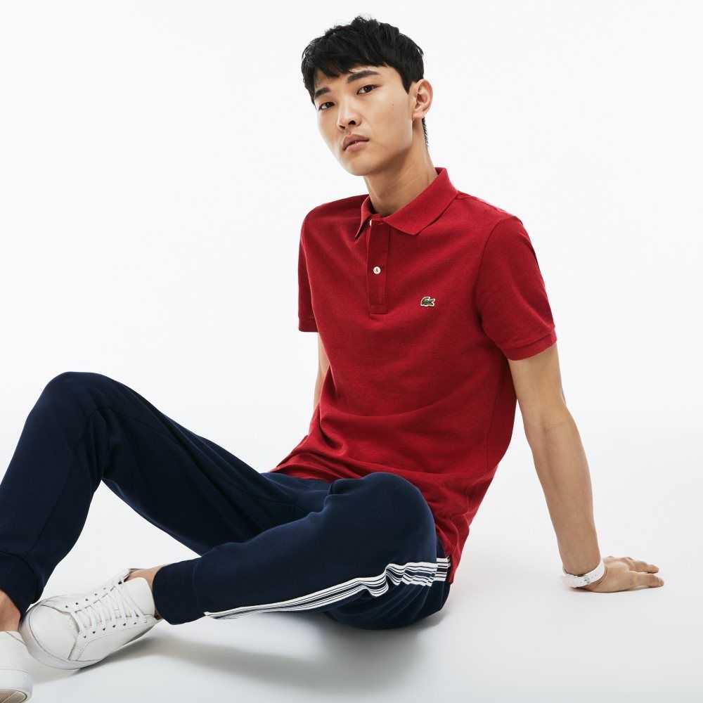 Lacoste Original L.12.12 Slim Fit Petit Pique Cotton Polo Red | SLET-54392