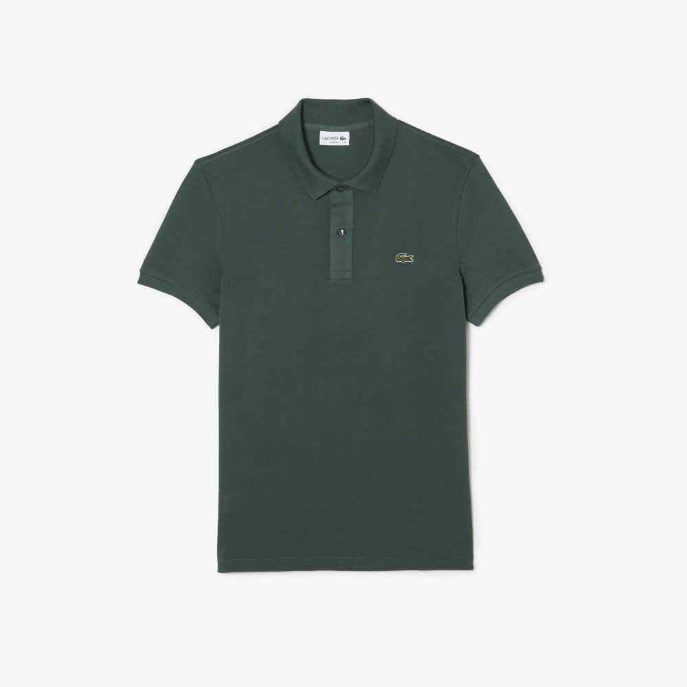 Lacoste Original L.12.12 Slim Fit Petit Pique Cotton Polo Green | SXPY-40932