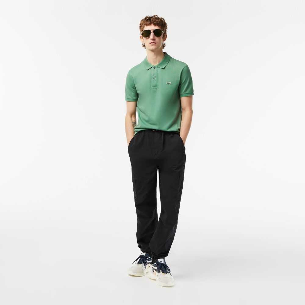 Lacoste Original L.12.12 Slim Fit Petit Pique Cotton Polo Khaki Green | WHZD-70398