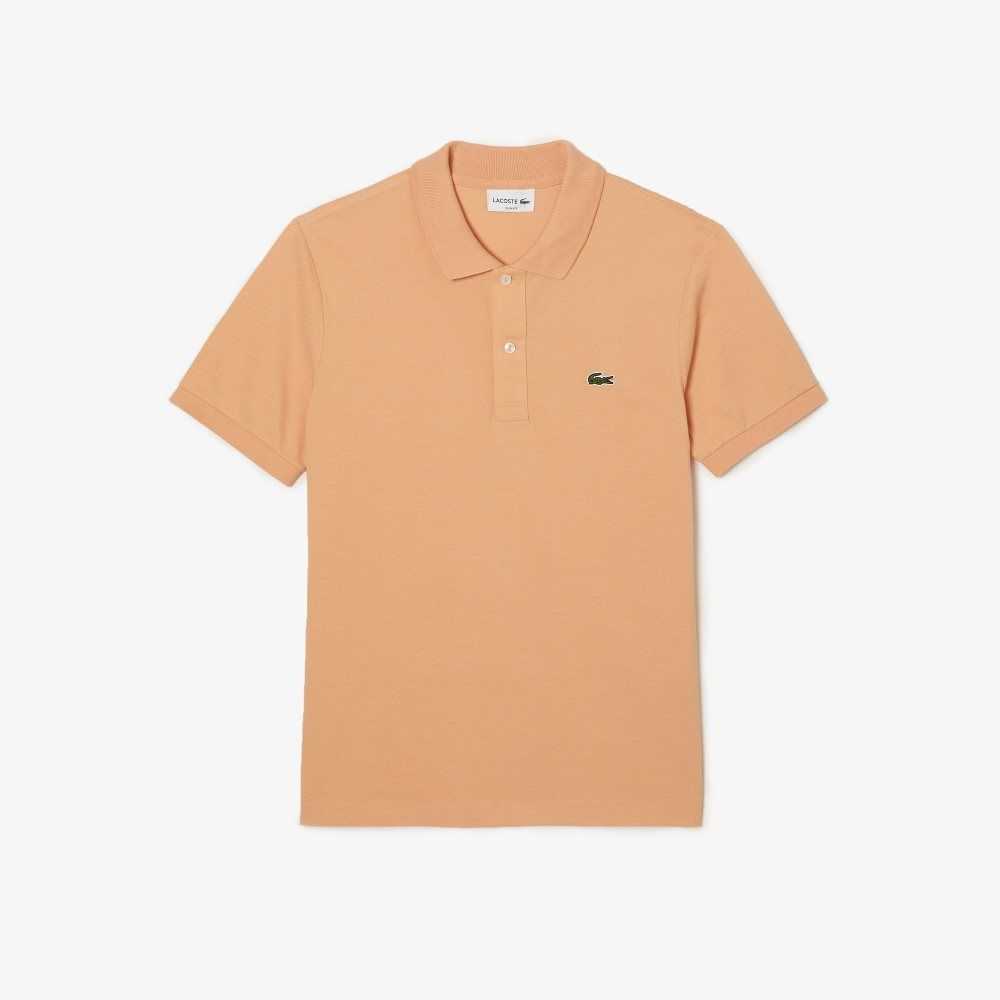 Lacoste Original L.12.12 Slim Fit Petit Pique Cotton Polo Light Orange | XTHN-95824
