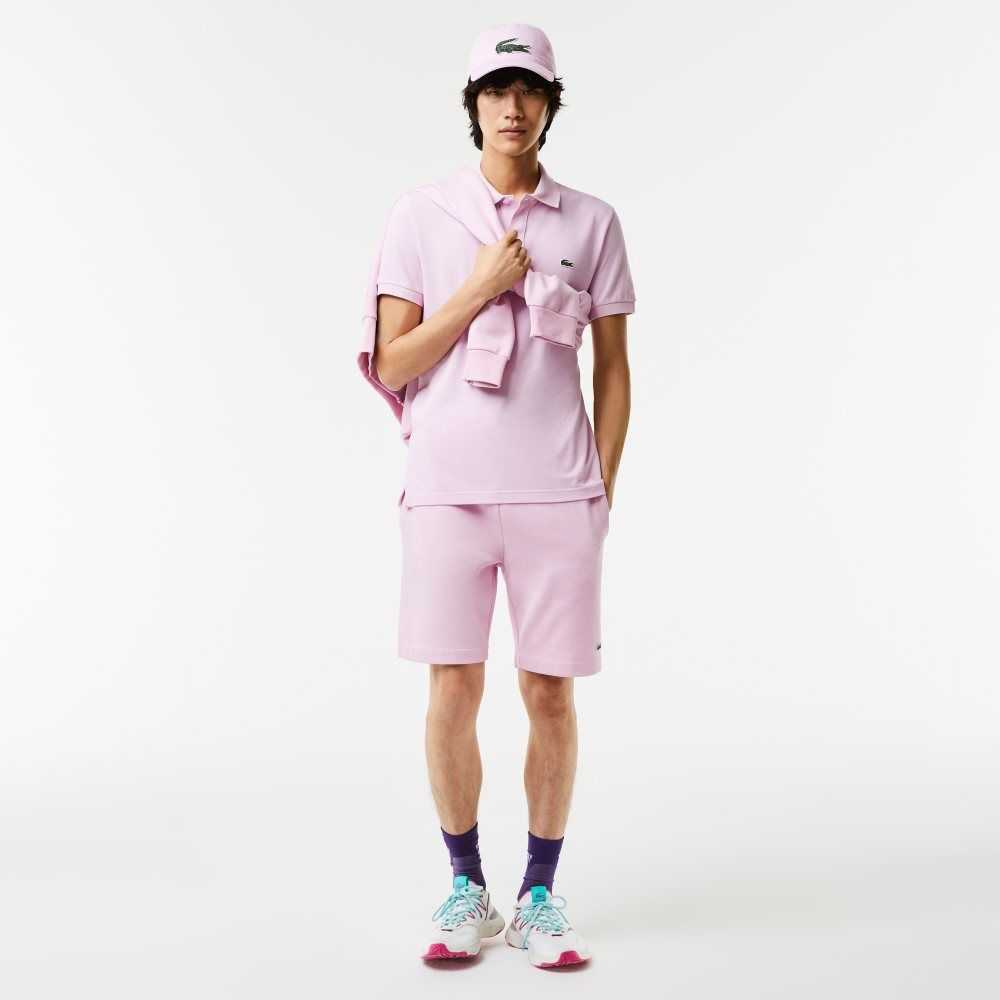 Lacoste Original L.12.12 Slim Fit Petit Pique Cotton Polo Pink | YHAJ-95083