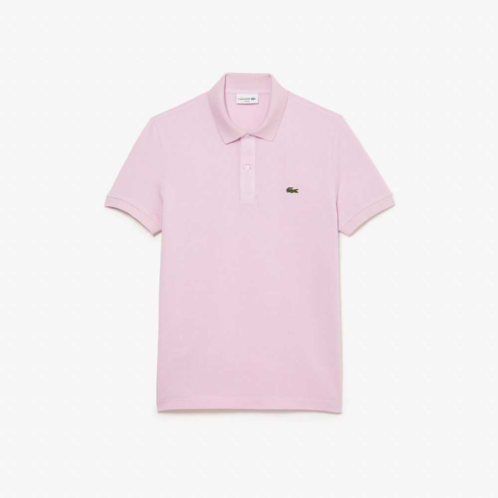 Lacoste Original L.12.12 Slim Fit Petit Pique Cotton Polo Pink | YHAJ-95083