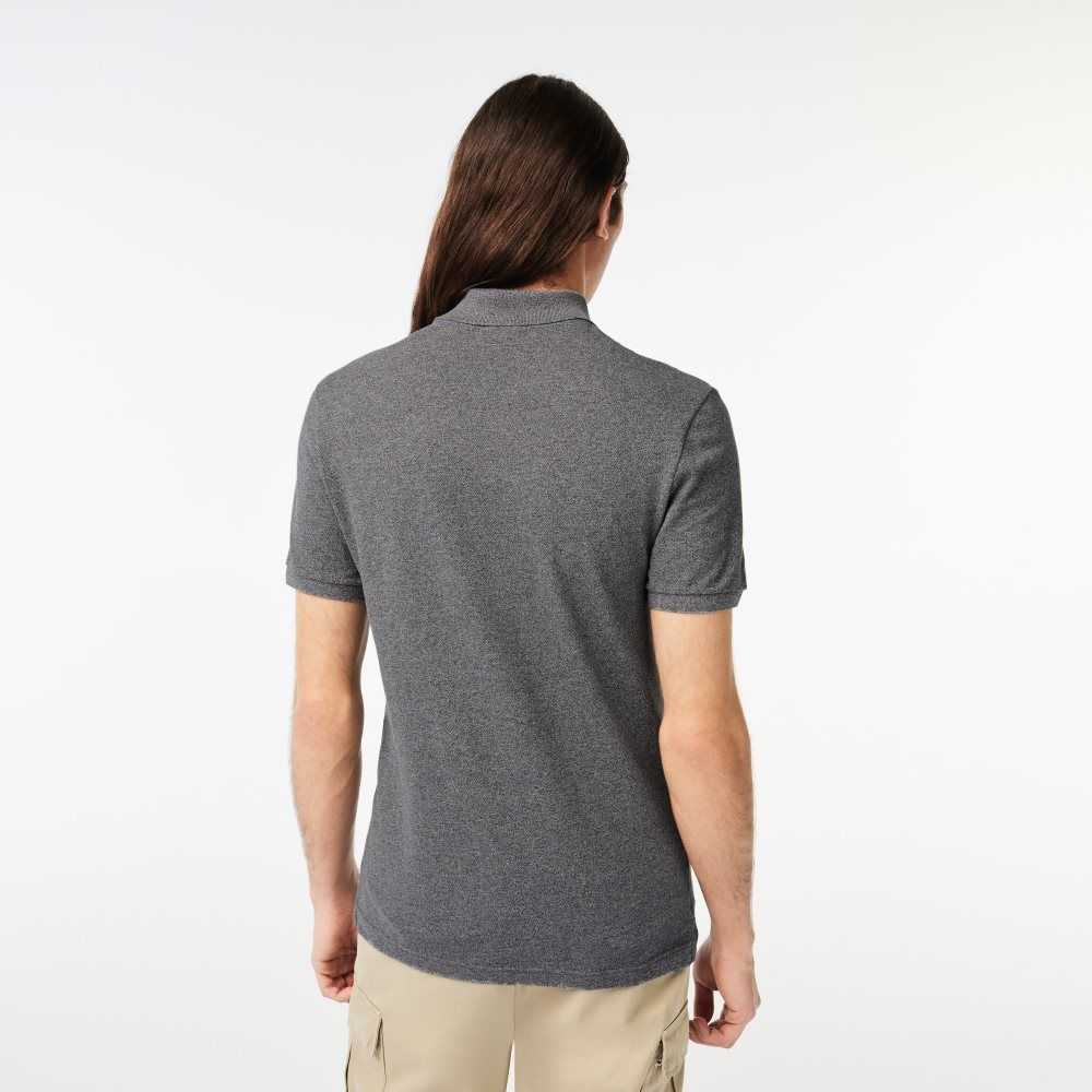 Lacoste Original L.12.12 Slim Fit Petit Pique Cotton Polo Grey Chine | ZJIR-63974