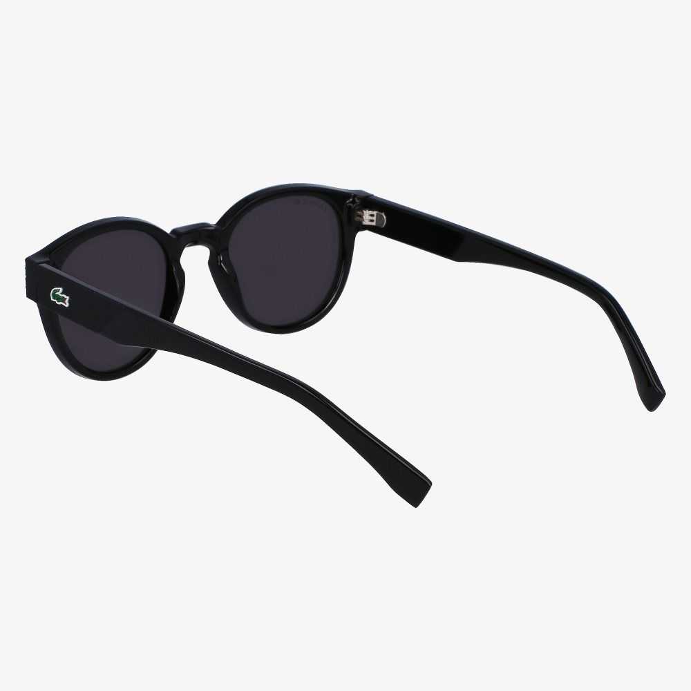 Lacoste Oval Plant Based Resin L.12.12 Sunglasses Matt Black | WUYE-01463