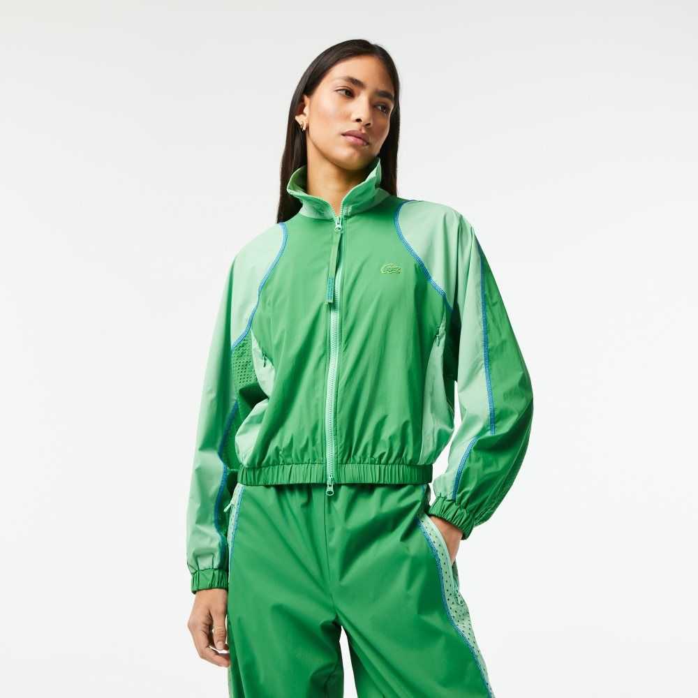 Lacoste Oversized Two-Tone Jacket Green | LSZA-43917