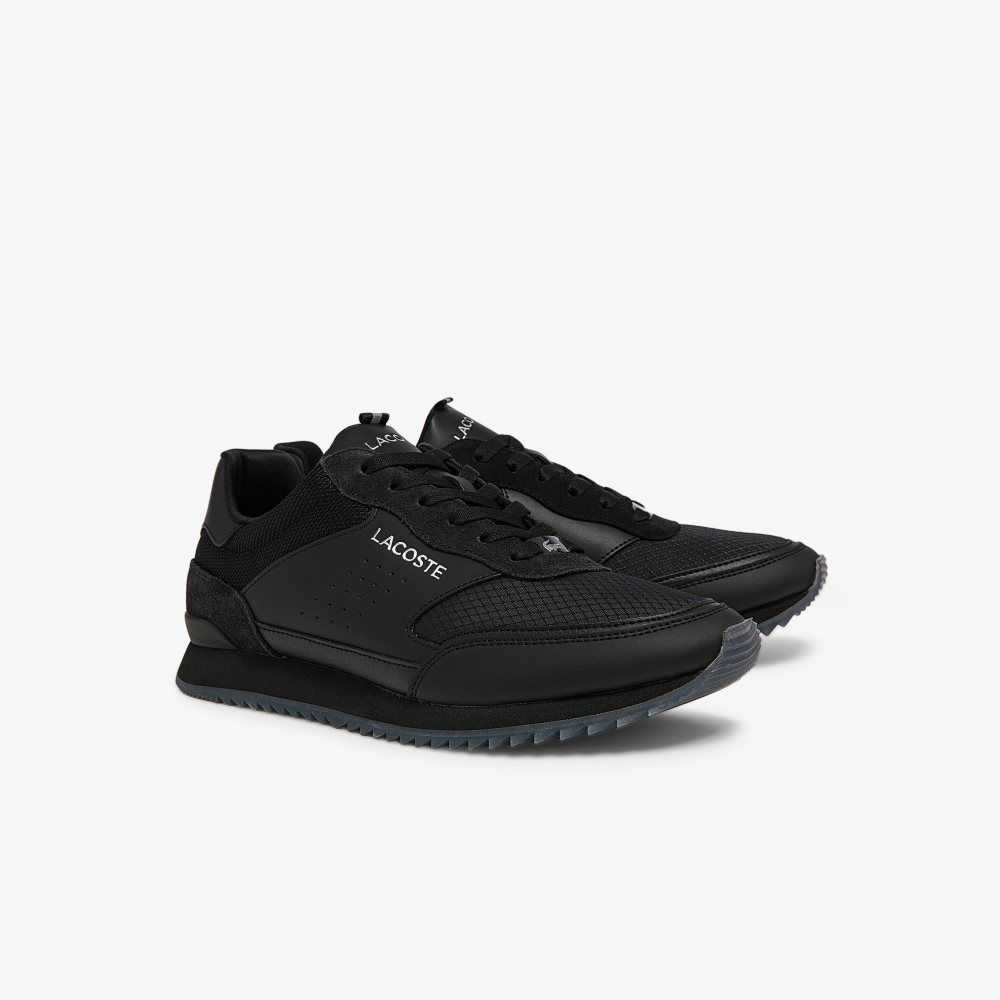 Lacoste Partner Luxe Sneakers Blk/Blk | TEVX-23584