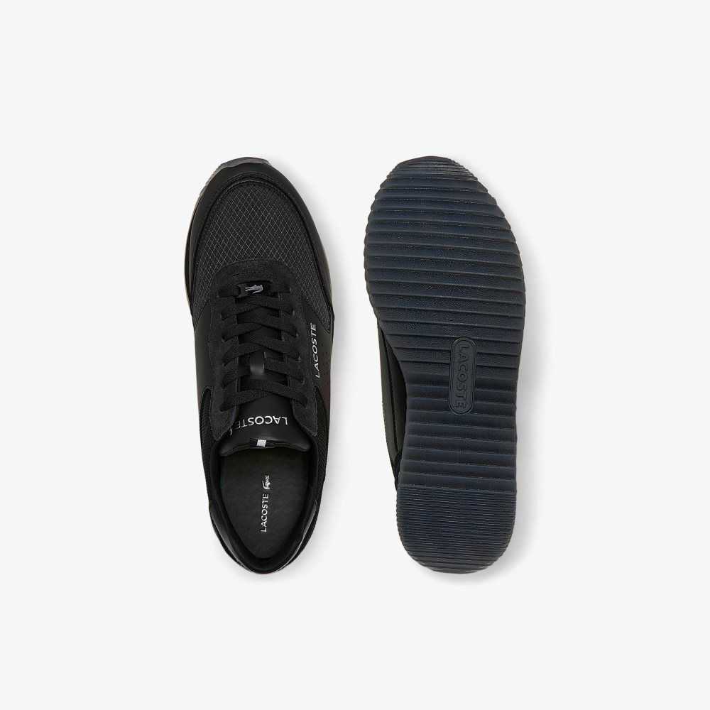 Lacoste Partner Luxe Sneakers Blk/Blk | TEVX-23584