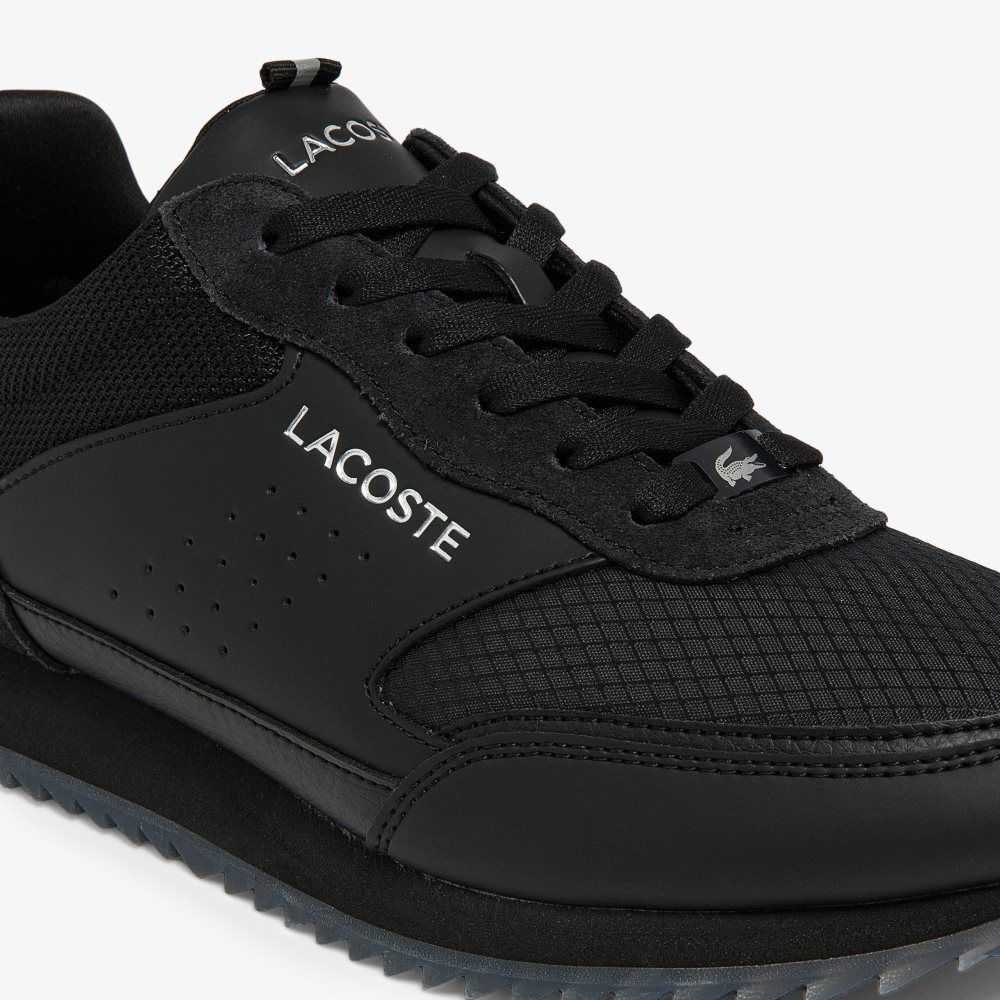 Lacoste Partner Luxe Sneakers Blk/Blk | TEVX-23584