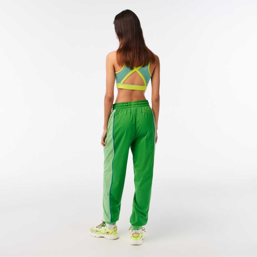 Lacoste Perforated Effect Track Pants Green | HPGY-85624