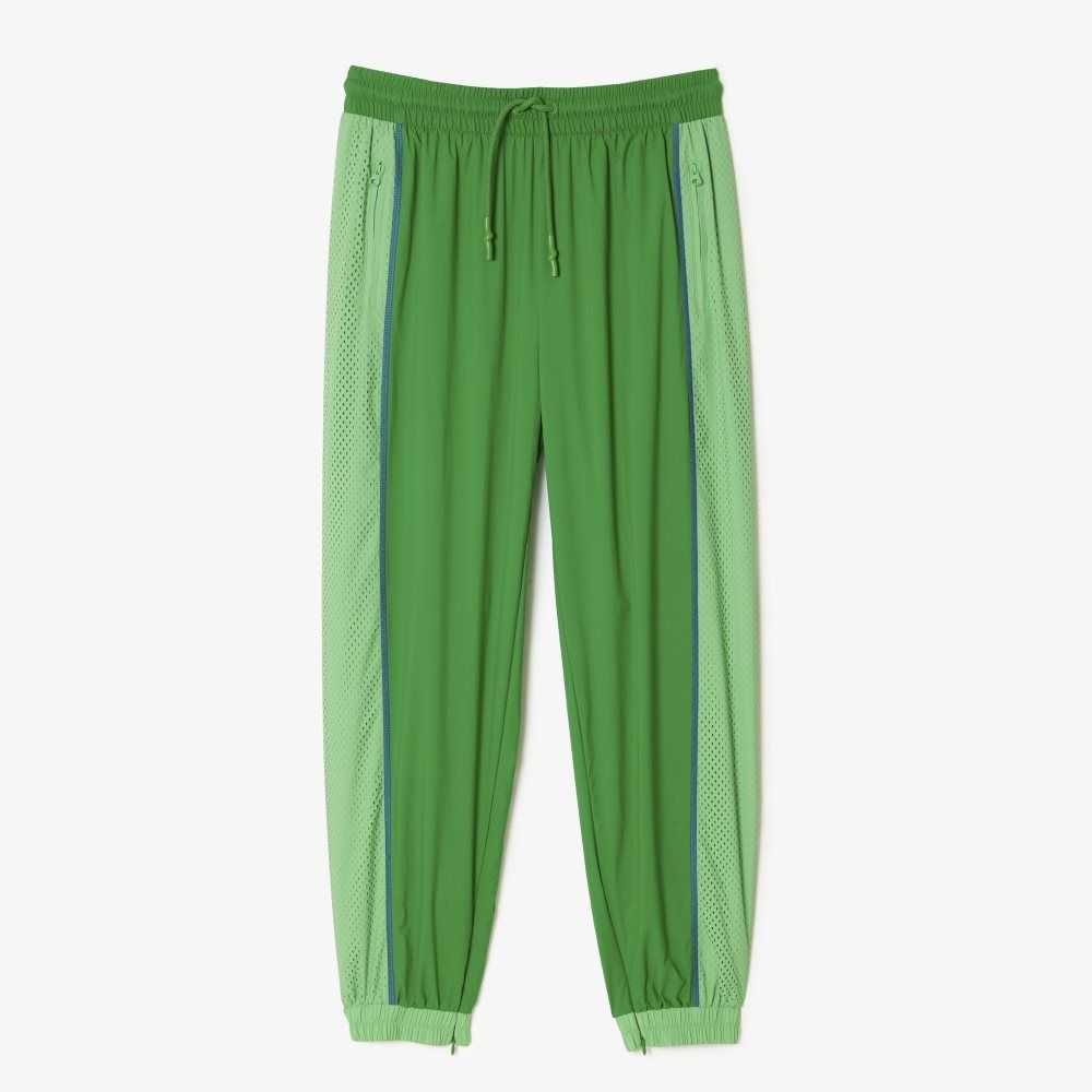 Lacoste Perforated Effect Track Pants Green | HPGY-85624