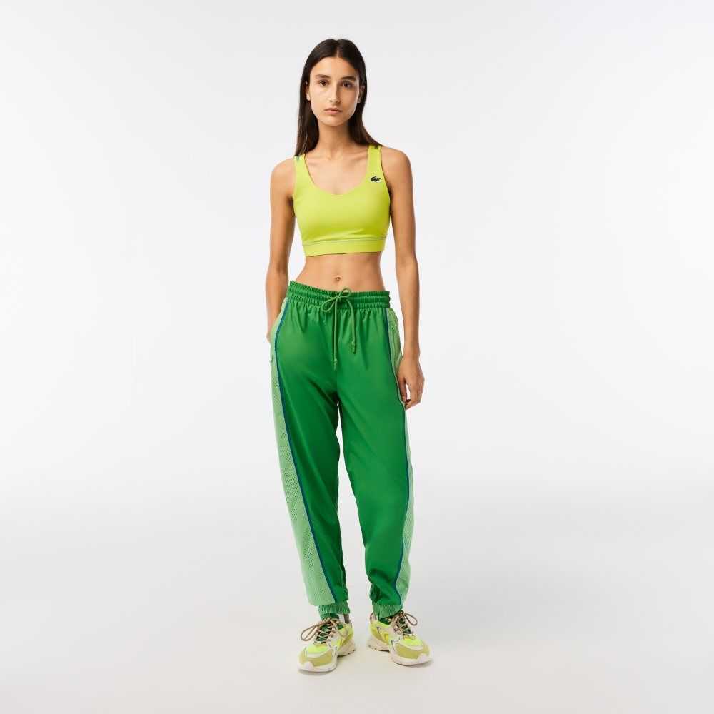 Lacoste Perforated Effect Track Pants Green | HPGY-85624