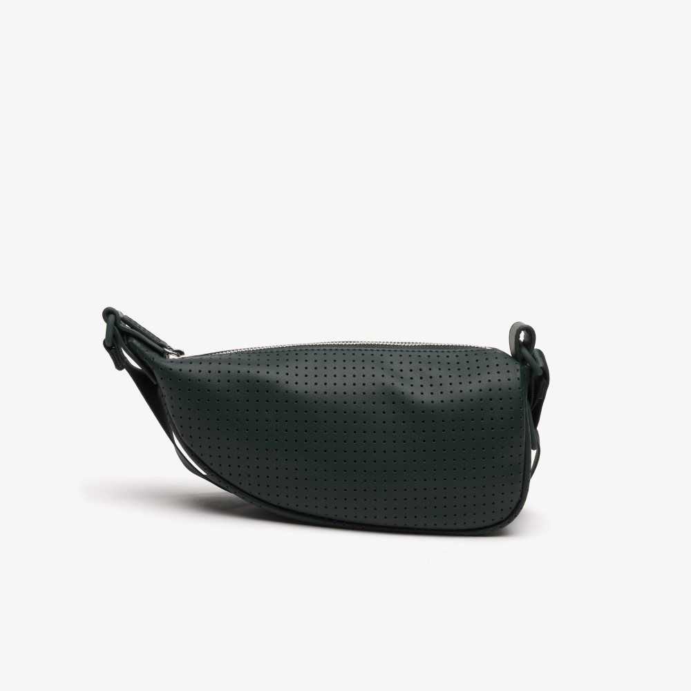 Lacoste Perforated Shoulder Bag - Small Sinople | BLUP-60592