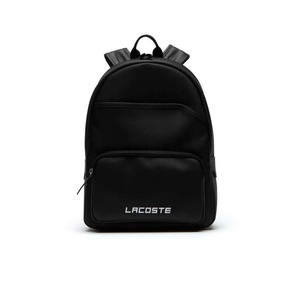 Lacoste Petit Pique Backpack Black | LKGT-52104