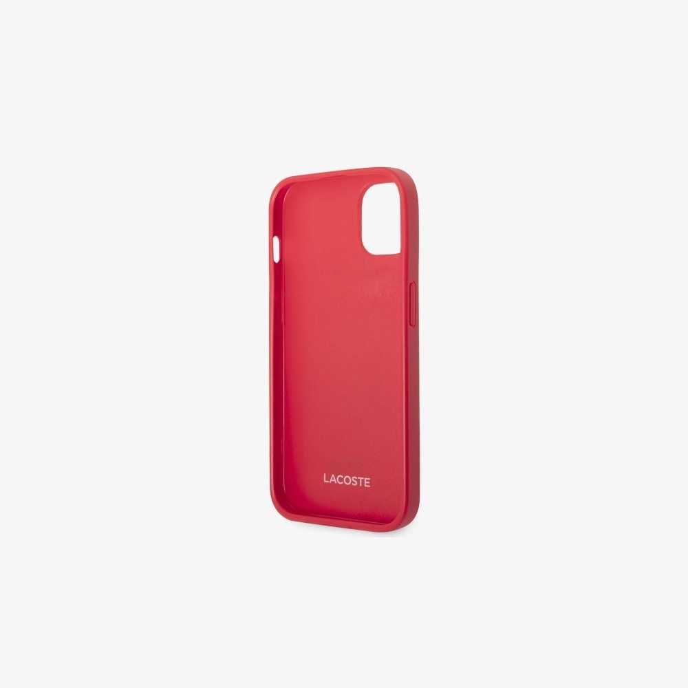 Lacoste Petit Pique Effect iPhone 14 Case Red | HVPJ-02637