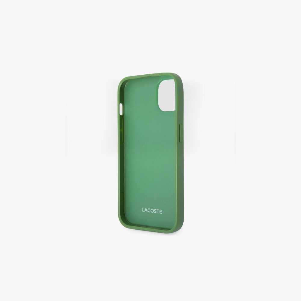 Lacoste Petit Pique Effect iPhone 14 Case Estragon | MHRI-14509