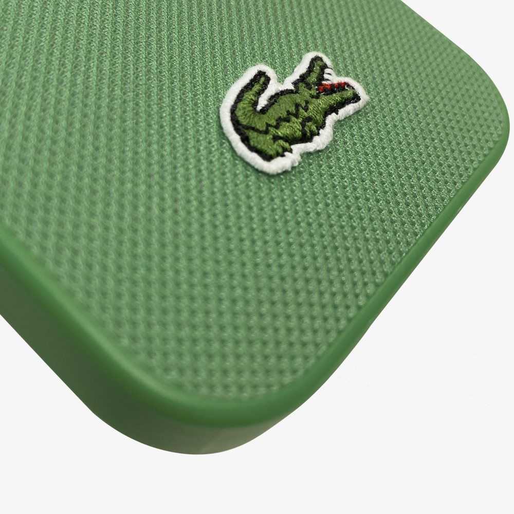 Lacoste Petit Pique Effect iPhone 14 Case Estragon | MHRI-14509