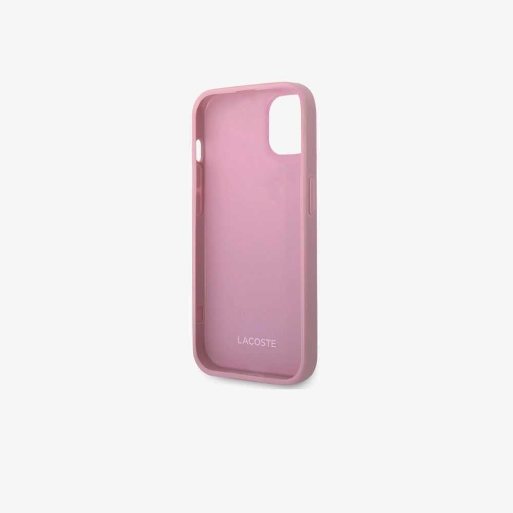Lacoste Petit Pique Effect iPhone 14 Plus Case Parme | HICY-69432