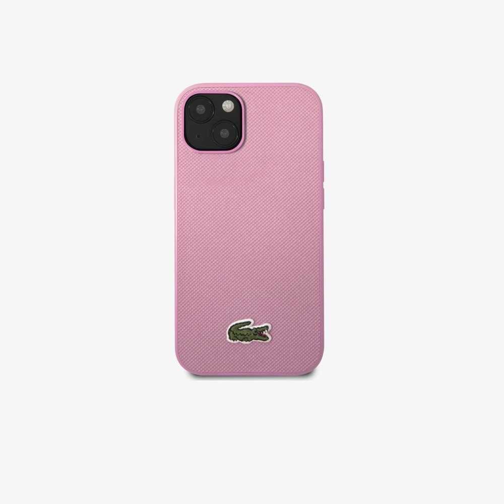 Lacoste Petit Pique Effect iPhone 14 Plus Case Parme | HICY-69432