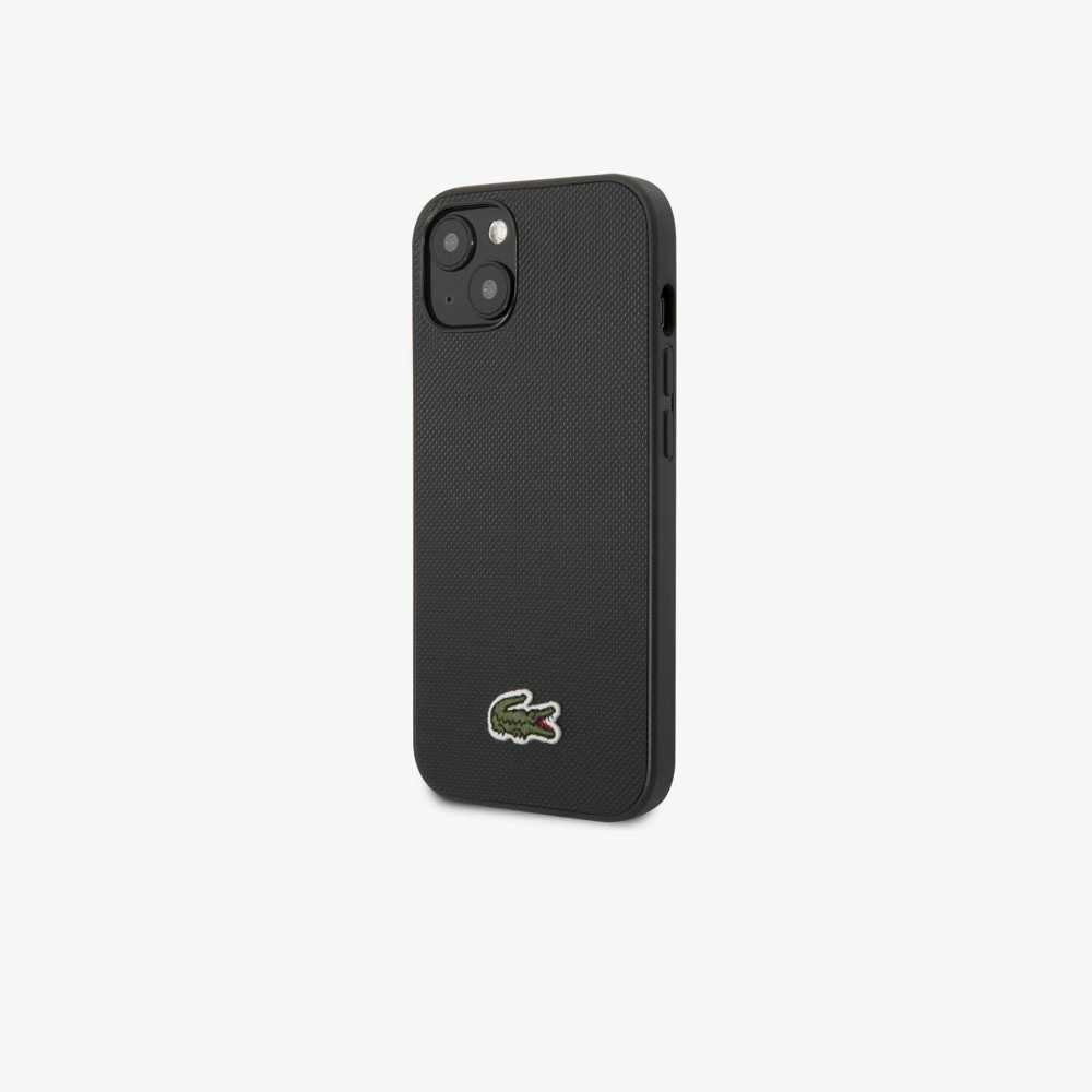 Lacoste Petit Pique Effect iPhone 14 Plus Case Black | LQTE-40851