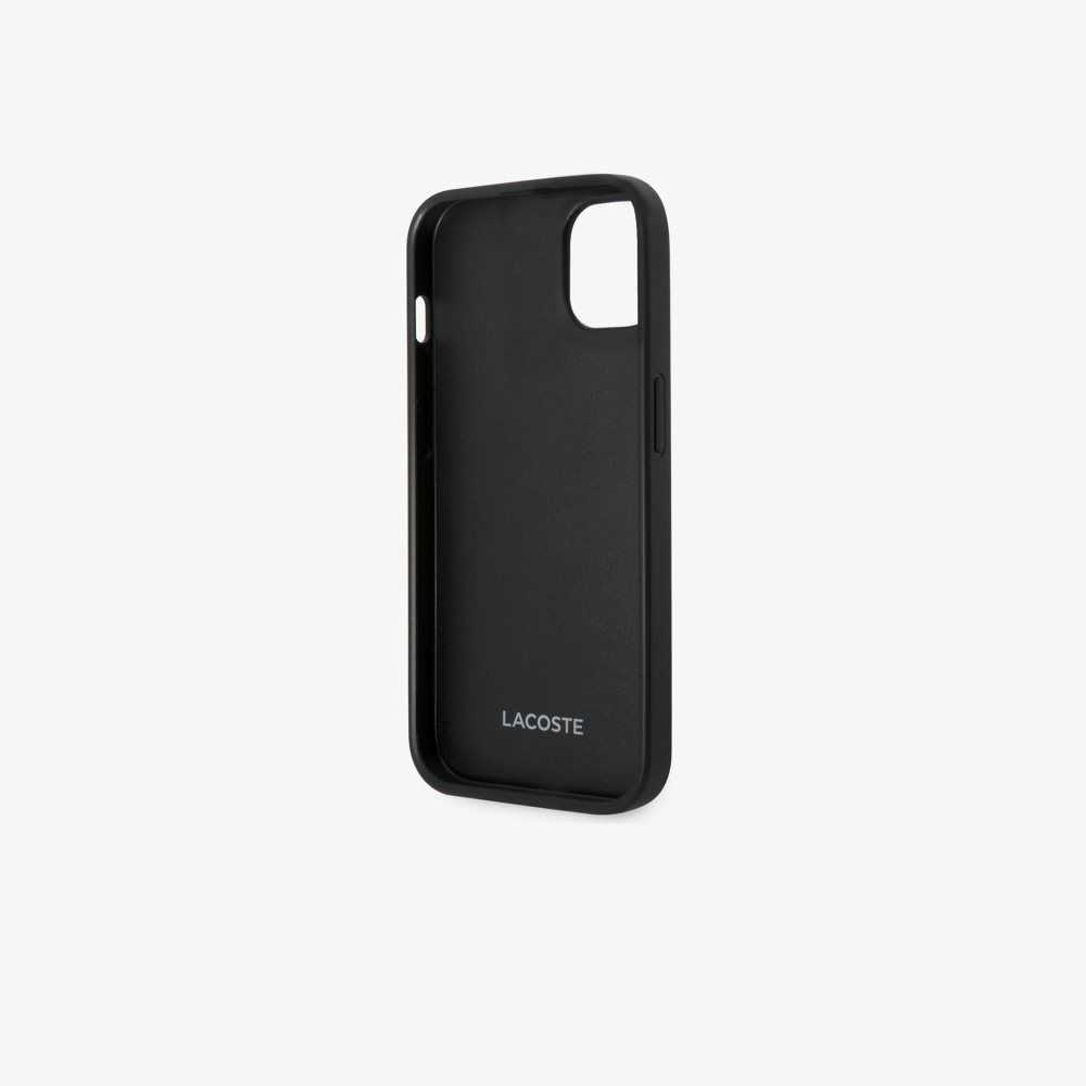 Lacoste Petit Pique Effect iPhone 14 Plus Case Black | LQTE-40851