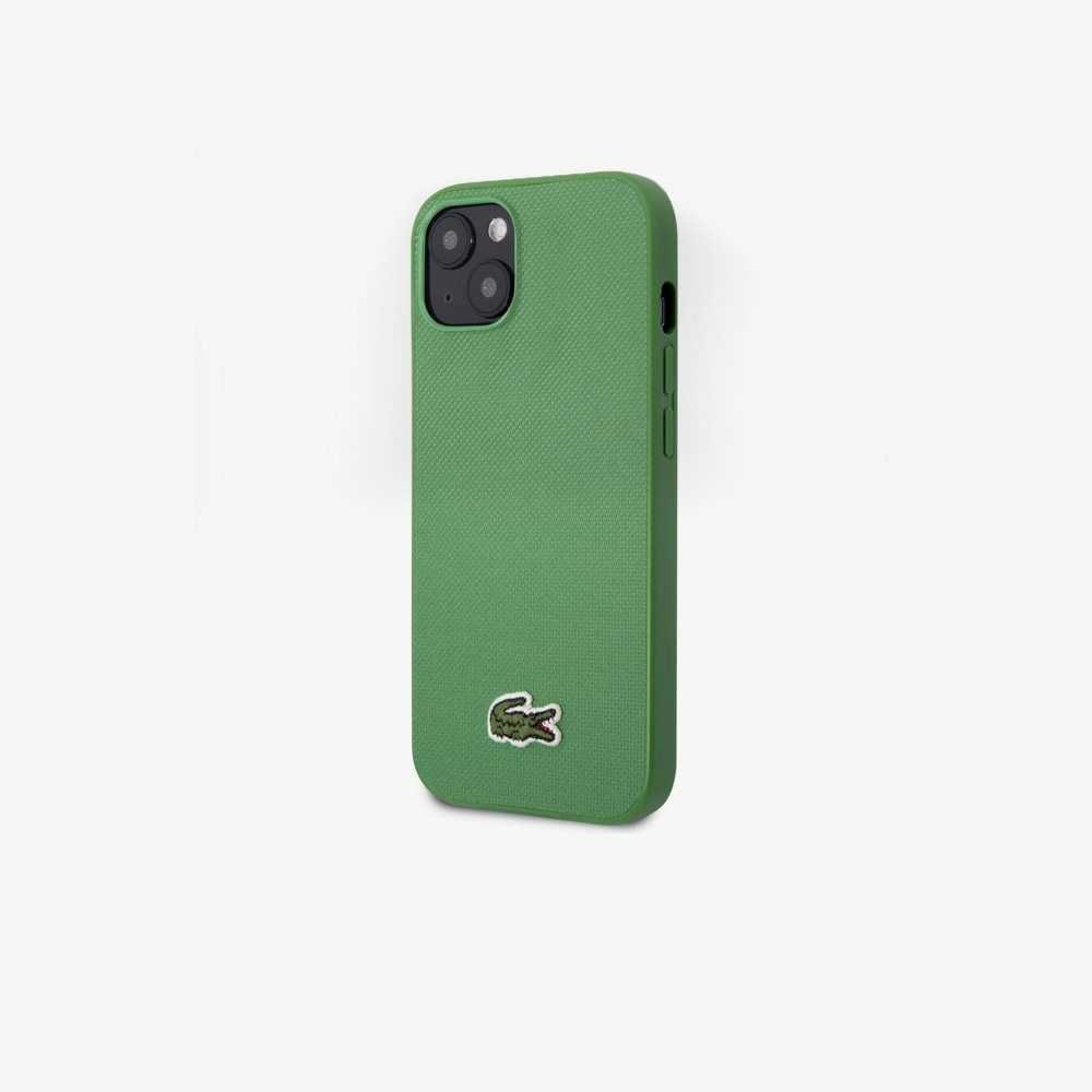 Lacoste Petit Pique Effect iPhone 14 Plus Case Estragon | PBAL-18702