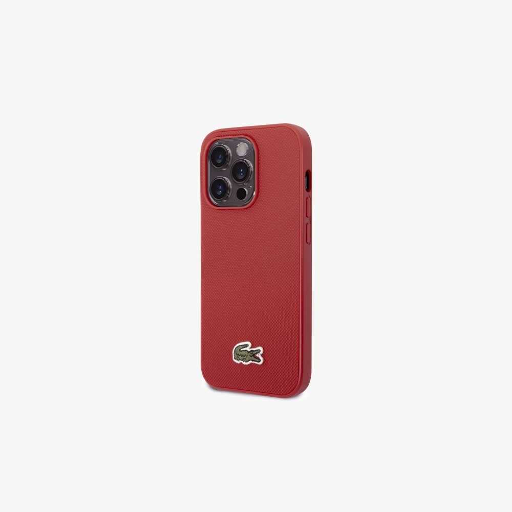 Lacoste Petit Pique Effect iPhone 14 Pro Case Red | ATKS-19637