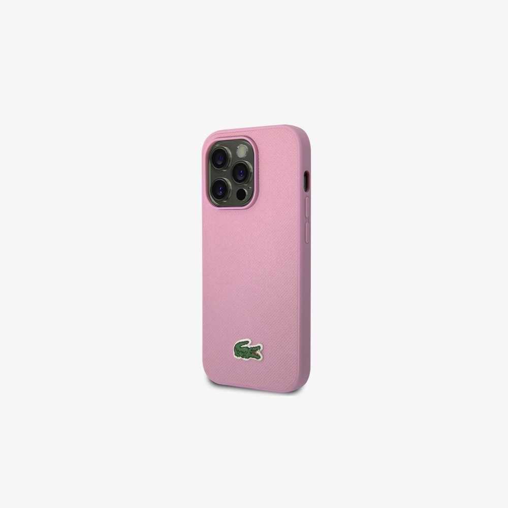 Lacoste Petit Pique Effect iPhone 14 Pro Case Parme | CRNY-61028