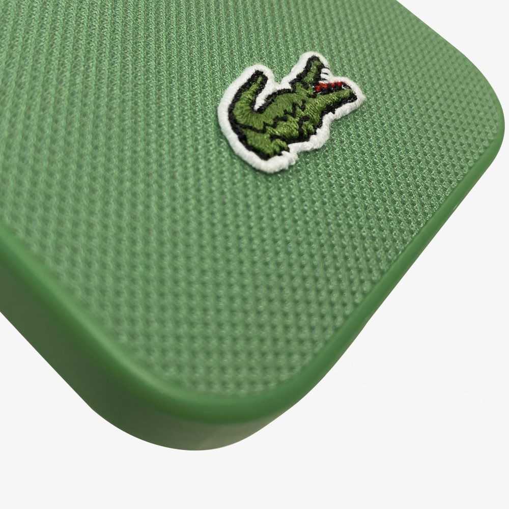 Lacoste Petit Pique Effect iPhone 14 Pro Max Case Estragon | EWAM-63589