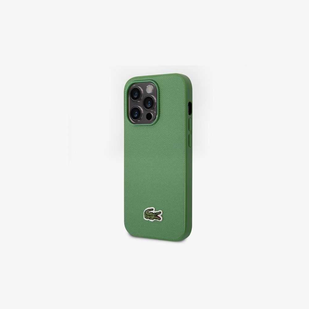 Lacoste Petit Pique Effect iPhone 14 Pro Case Estragon | RUID-76891