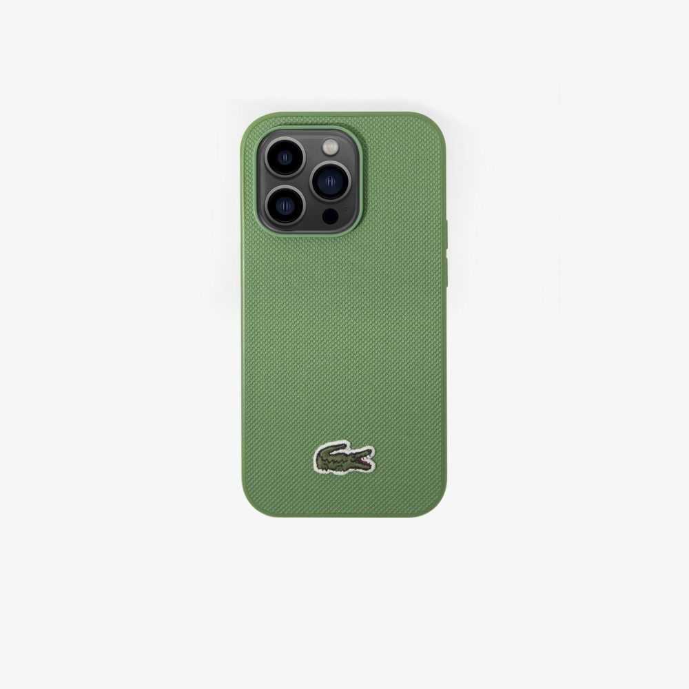 Lacoste Petit Pique Effect iPhone 14 Pro Max Case Estragon | SGDW-31720