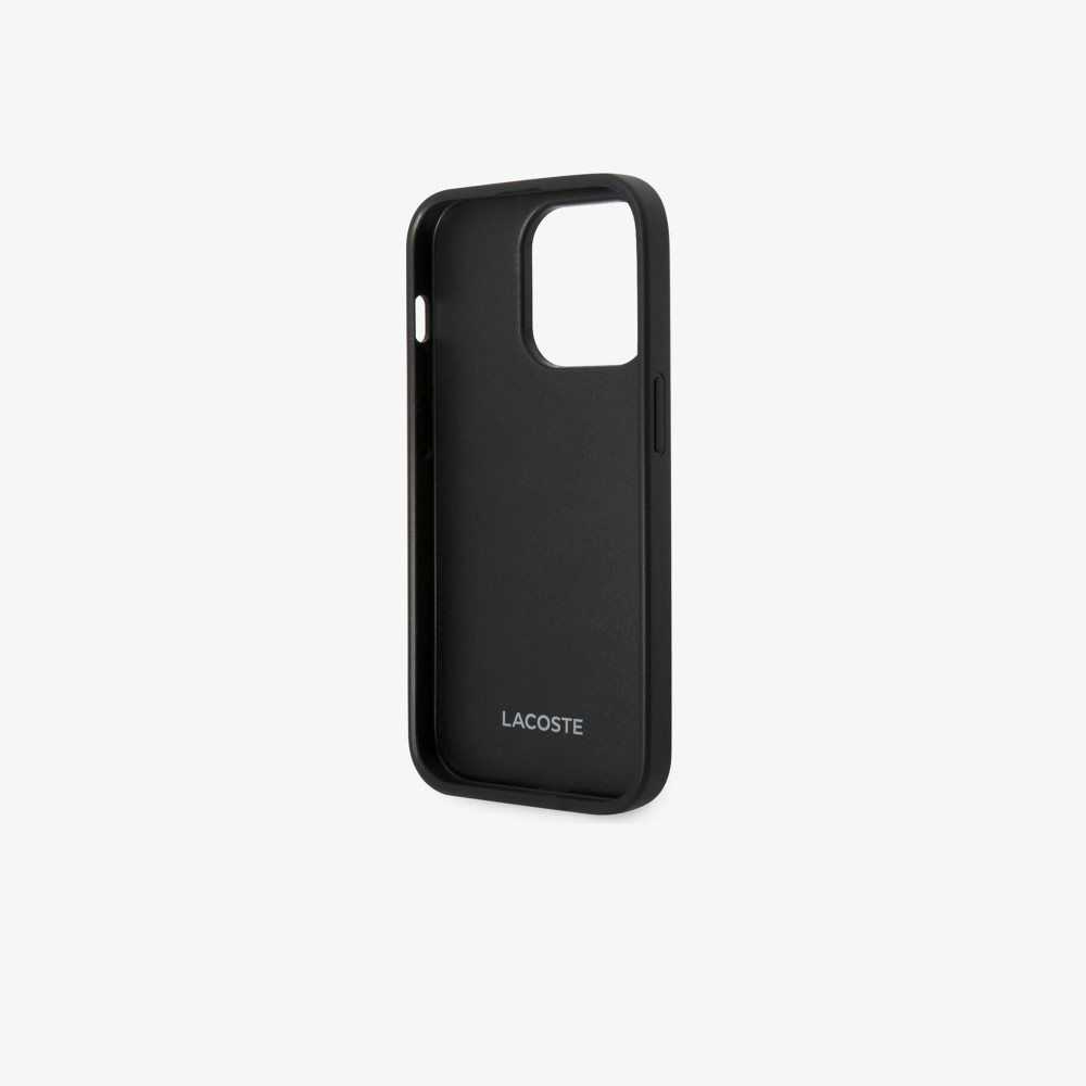 Lacoste Petit Pique Effect iPhone 14 Pro Max Case Penombre | TXRO-72638