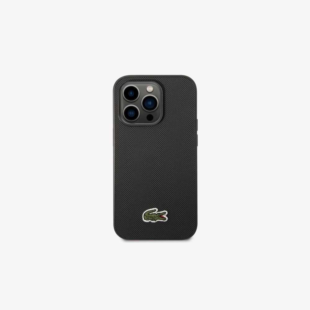 Lacoste Petit Pique Effect iPhone 14 Pro Case Black | WAXI-35724