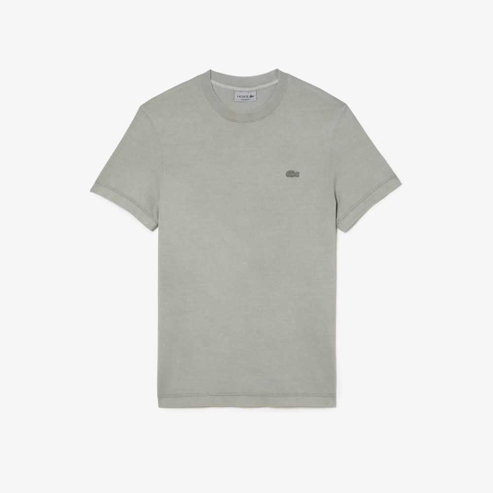 Lacoste Plain Organic Cotton T-Shirt Light Green | PFMC-20567