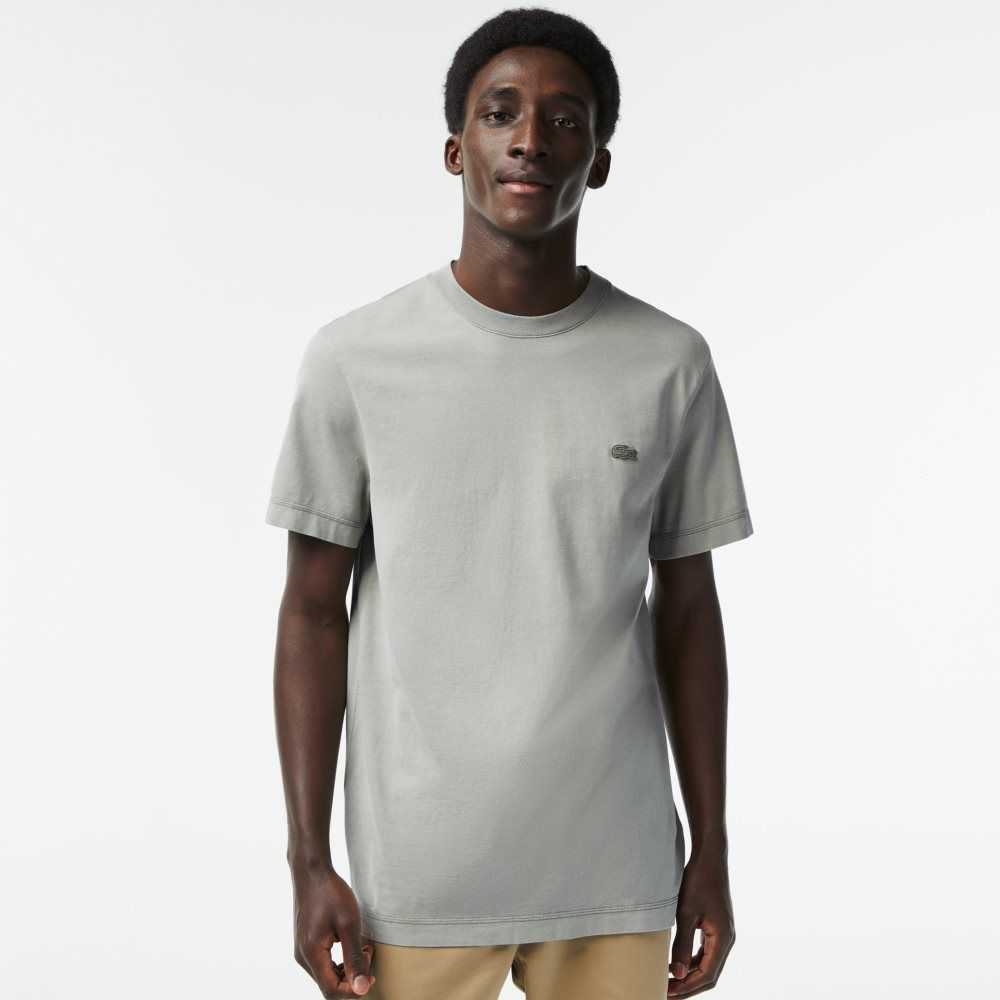 Lacoste Plain Organic Cotton T-Shirt Light Green | PFMC-20567