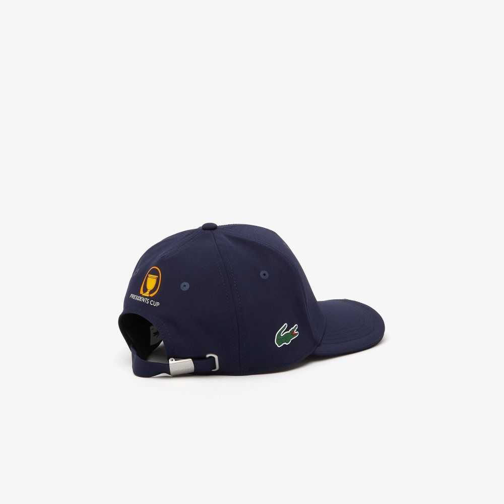 Lacoste Presidents Cup SPORT American Flag Adjustable Cap Navy Blue | LTCN-94021