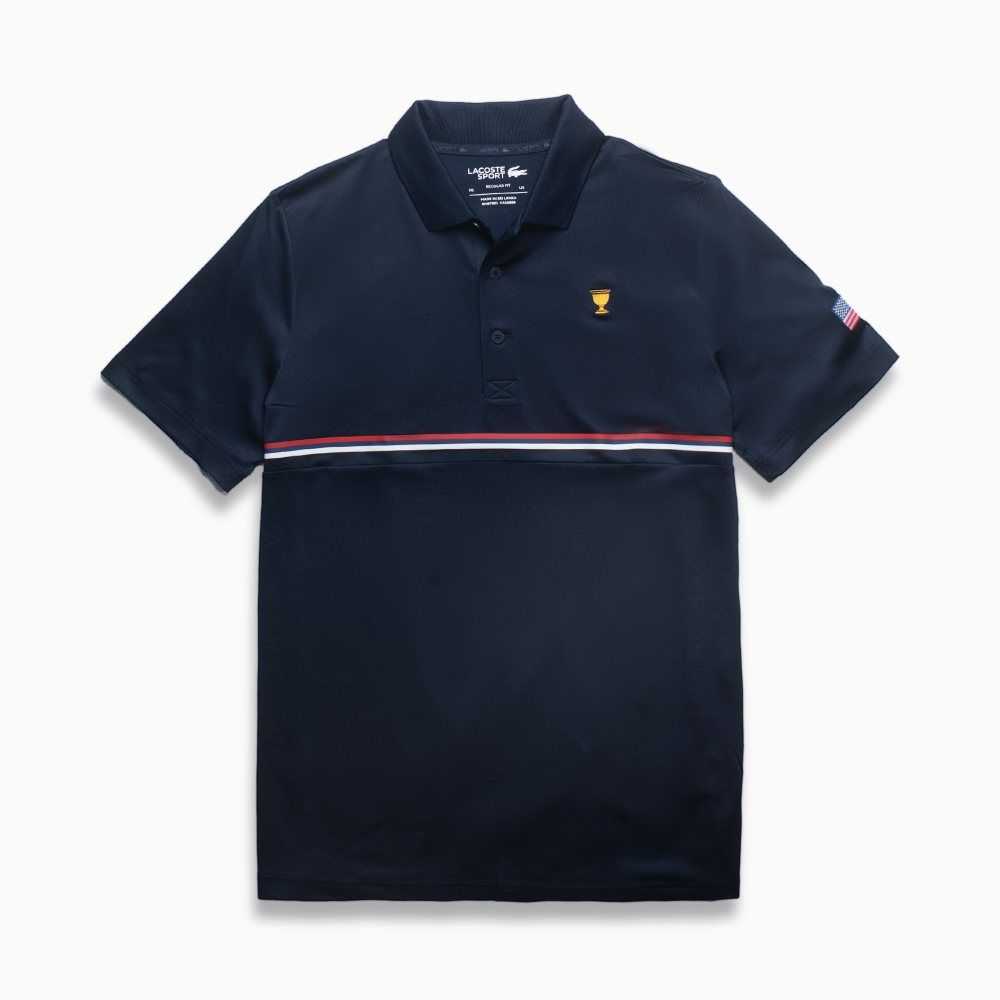 Lacoste Presidents Cup SPORT Polo Navy Blue / Red / White | BSFX-56423