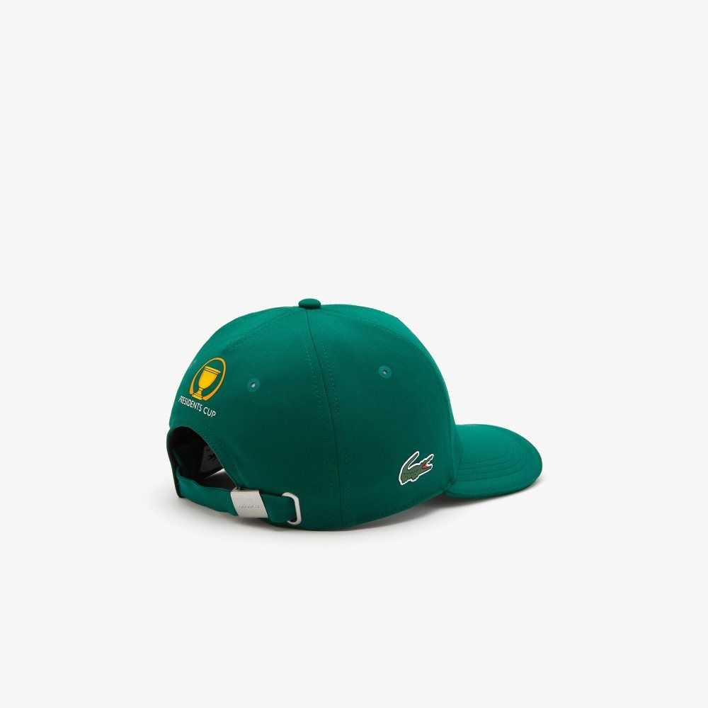 Lacoste Presidents Cup SPORT Stretch Taffeta Cap Green | JGTF-32047