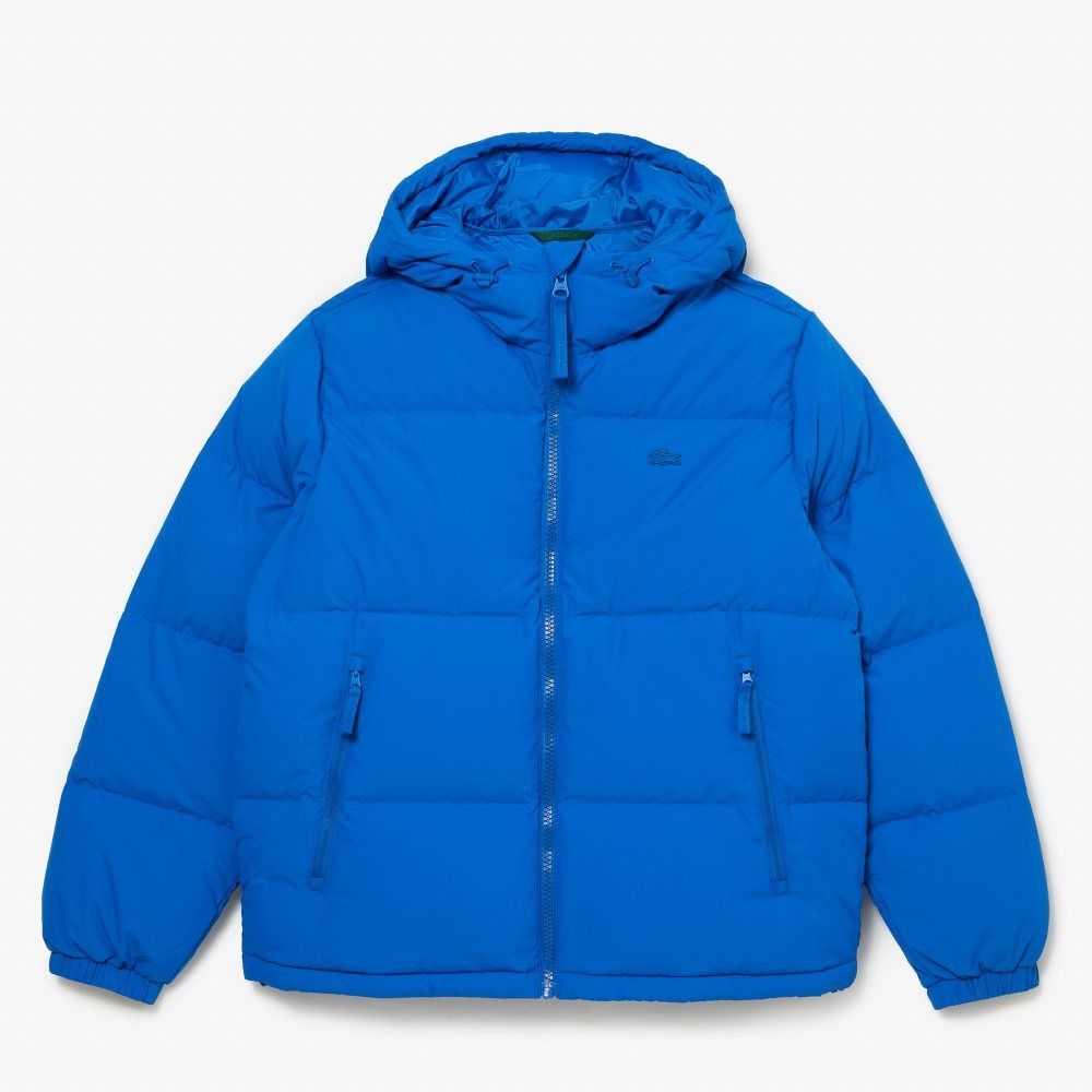 Lacoste Quilted Water-Repellent Jacket Blue | JWGF-25346